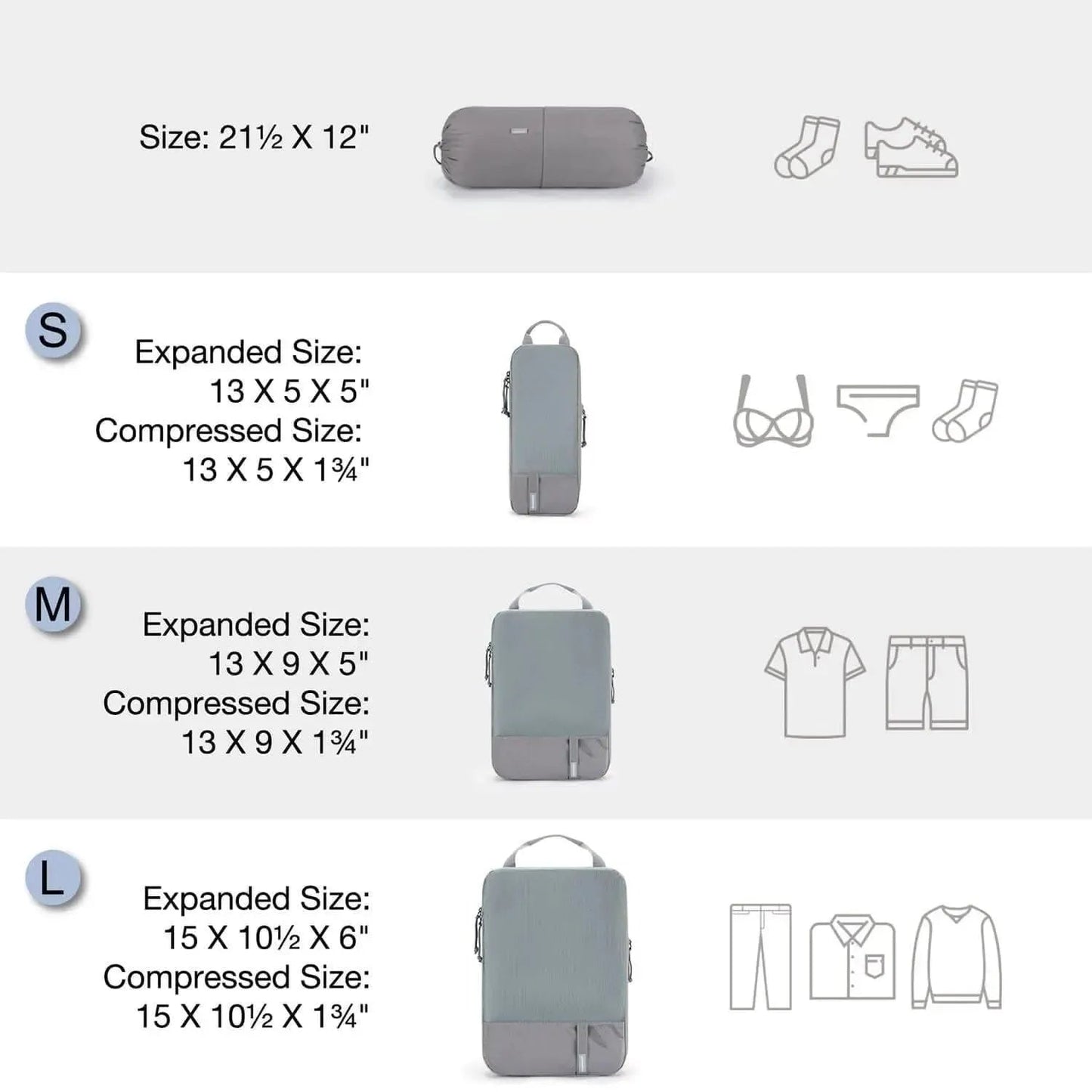 Compression Packing Cubes