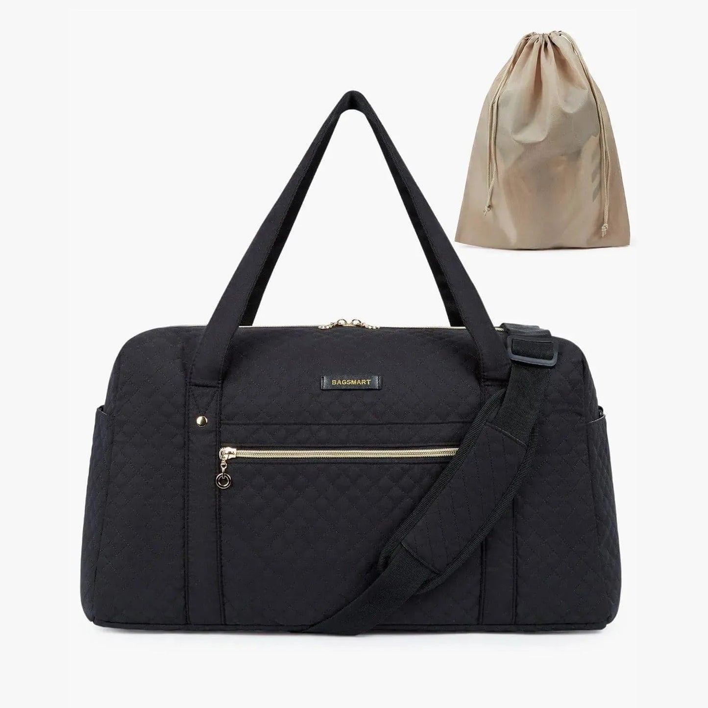 Weekender Overnight Bag Large Carry-on Bag With Shoe Bag