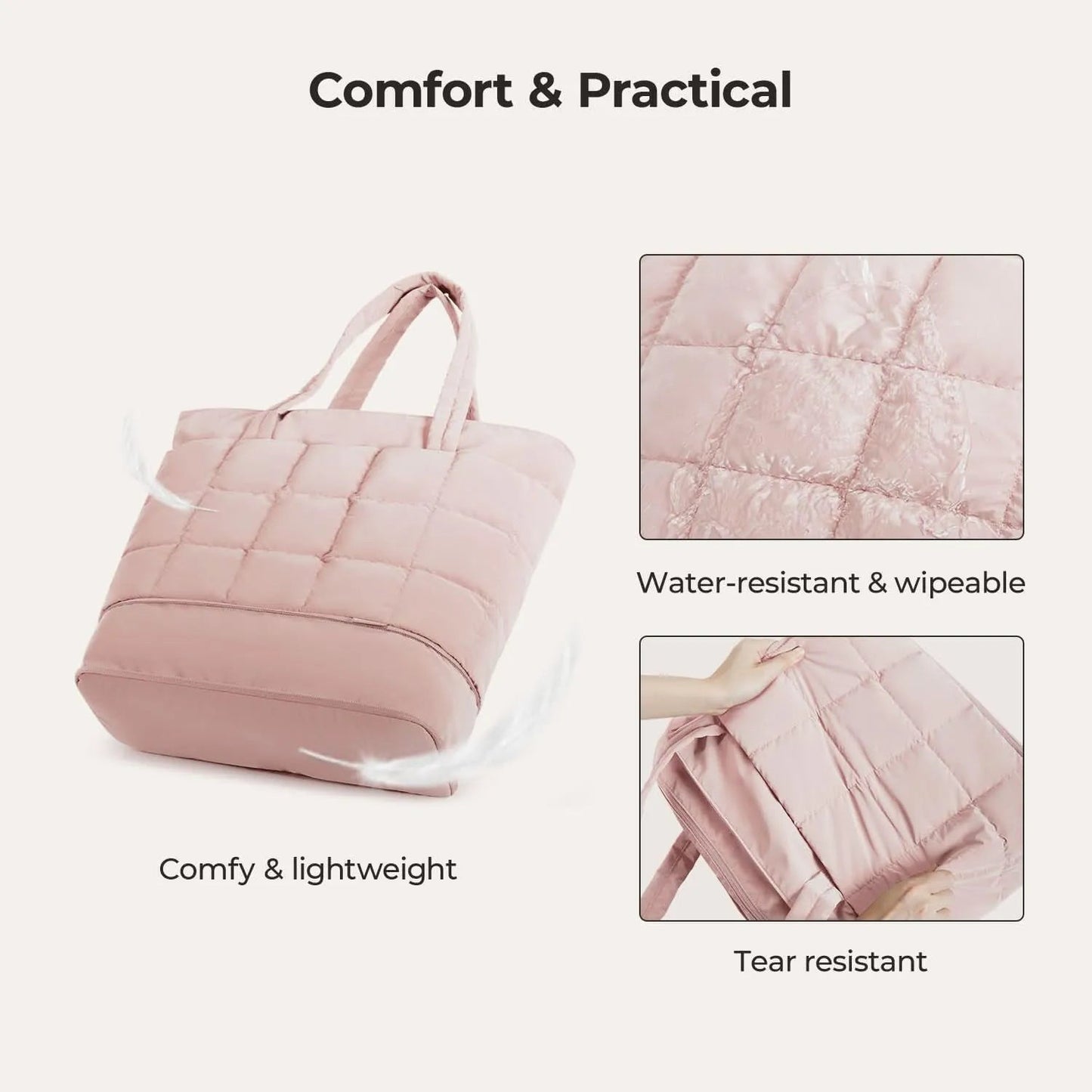 Bubble 22L-28L Expandable Puffer Travel Tote Bag