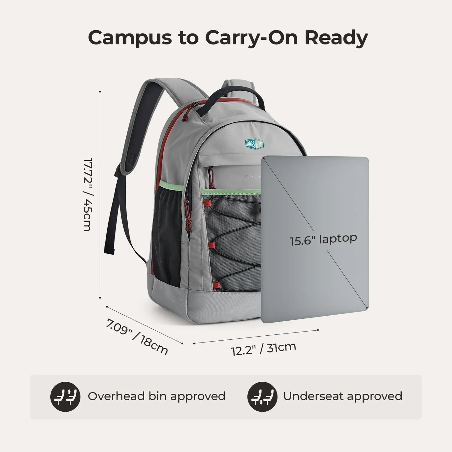 Focus 15.6" Laptop Backpack