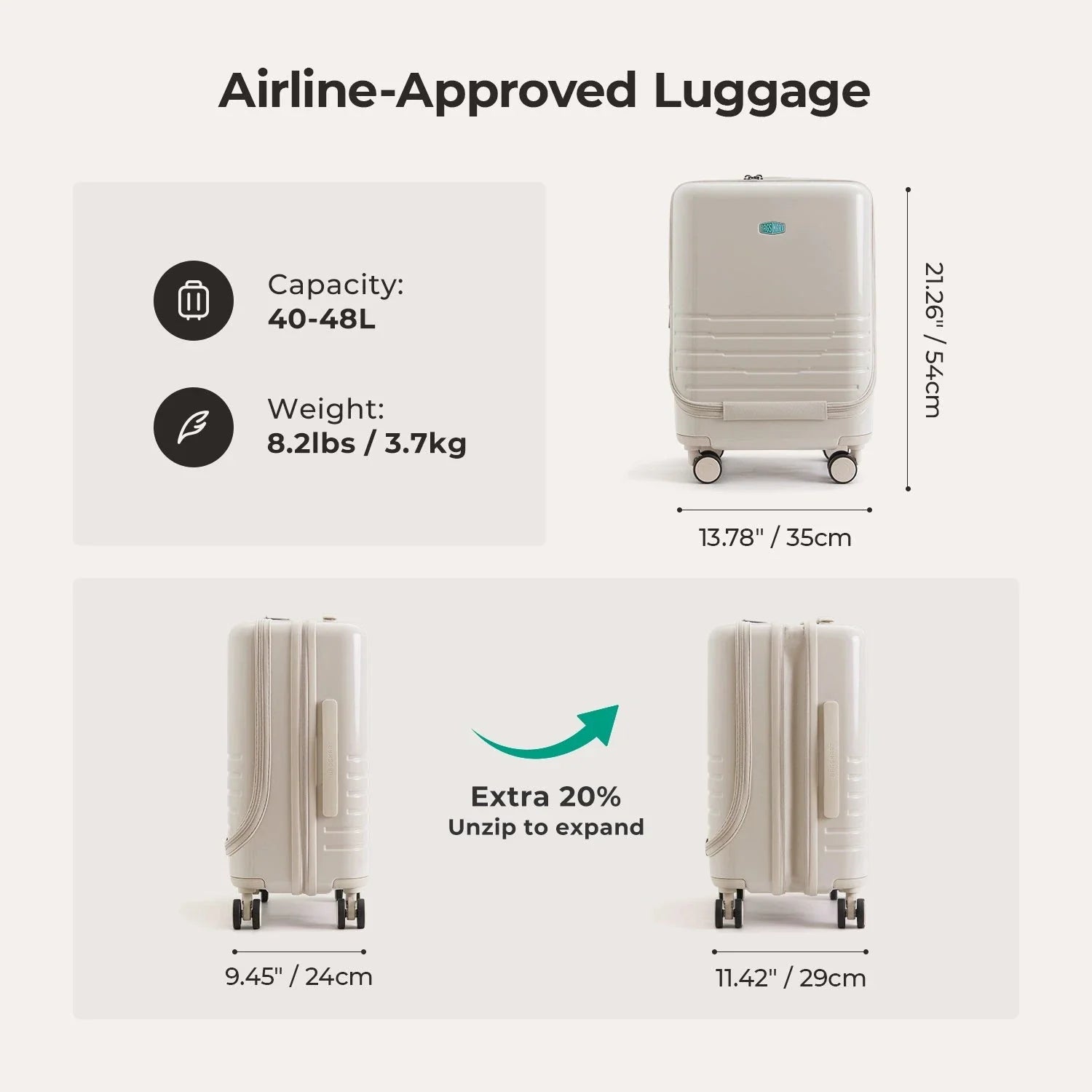 Getaway 20'' Carry-on: Front-Opening