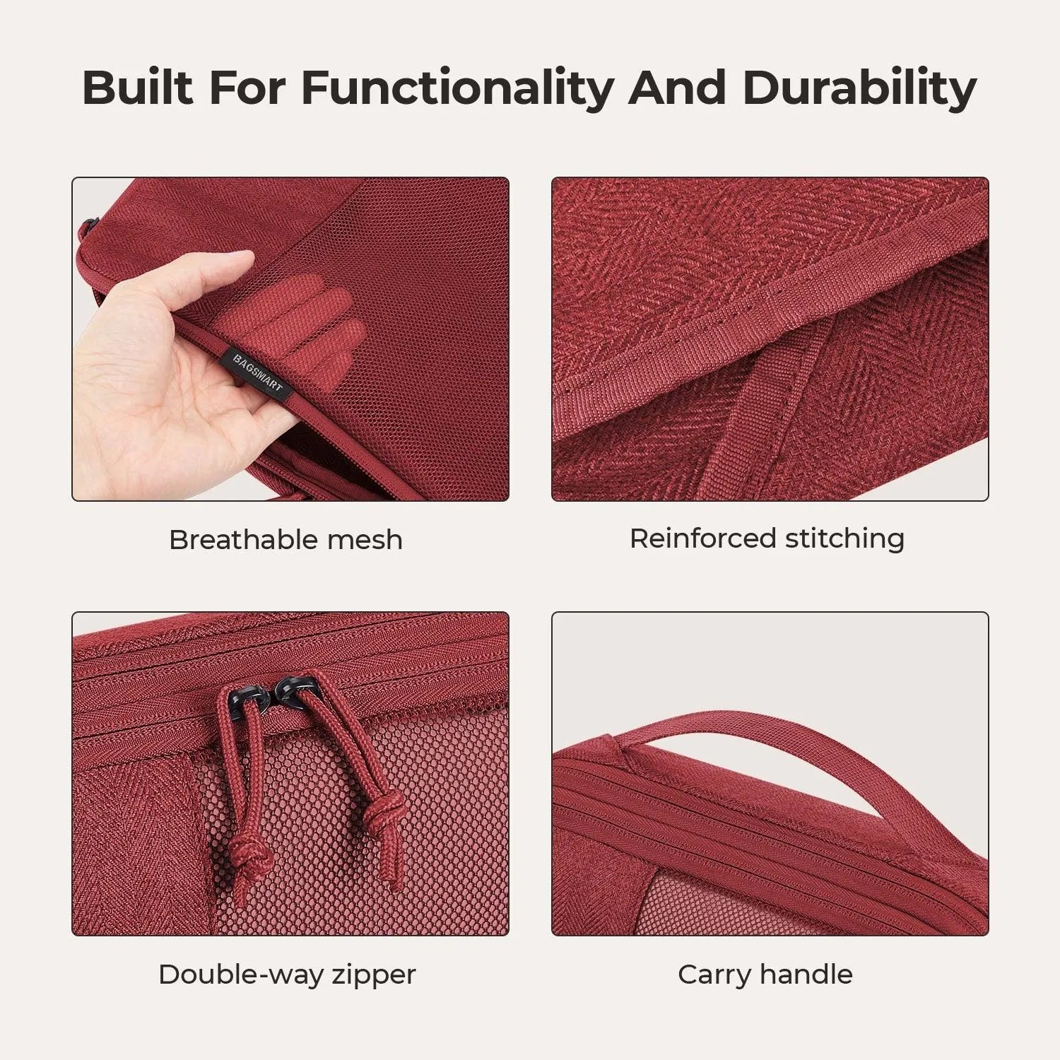 6PCS Compression Travel Packing Cubes for Suitcases