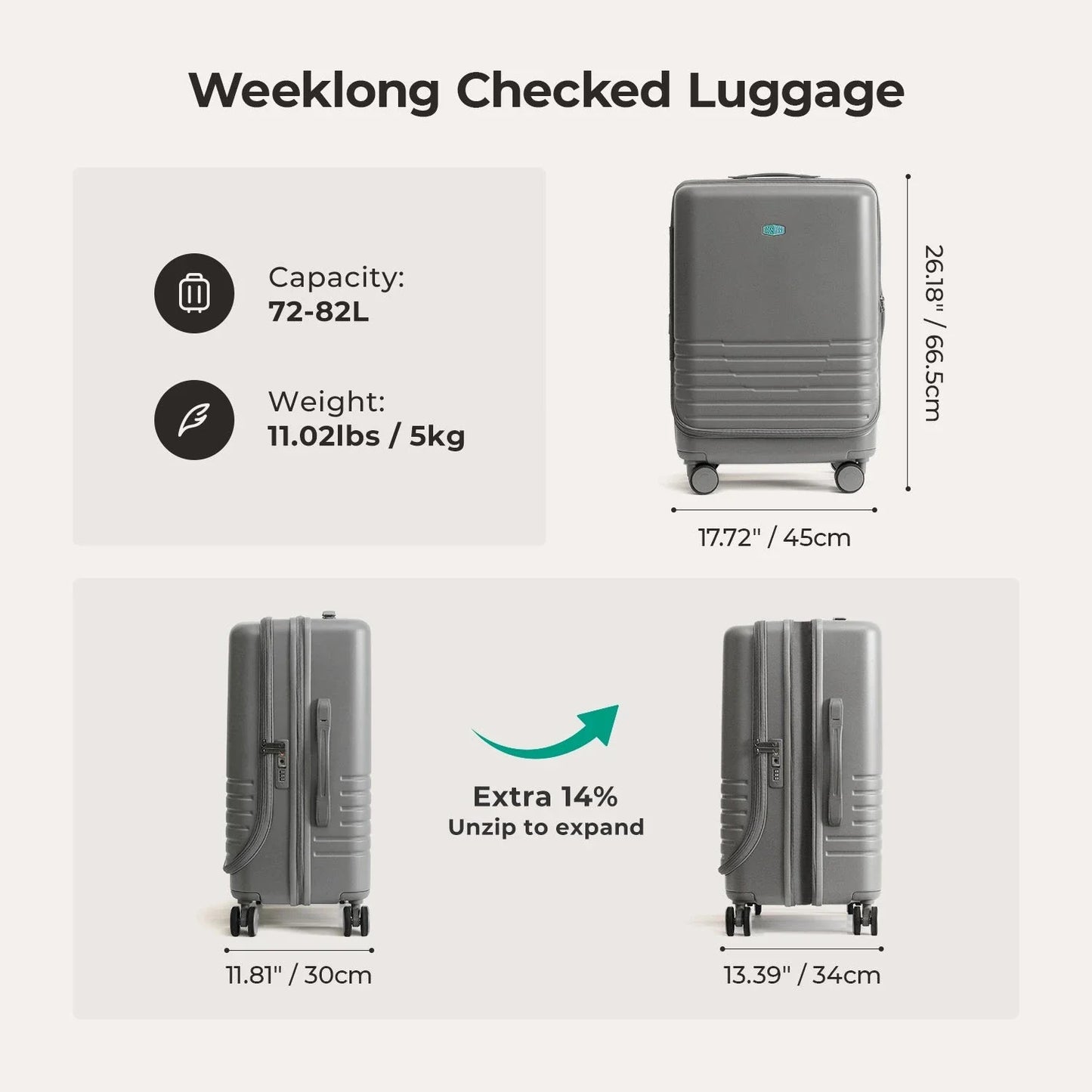Getaway 24" Check-in: Side-Opening