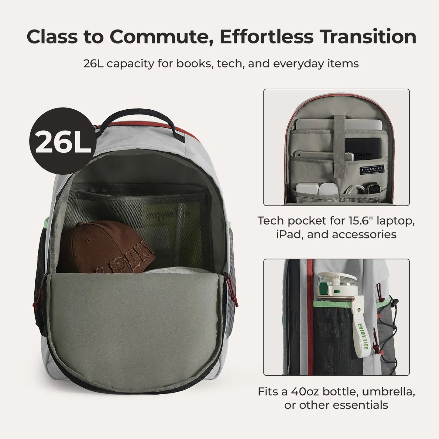 Focus 15.6" Laptop Backpack