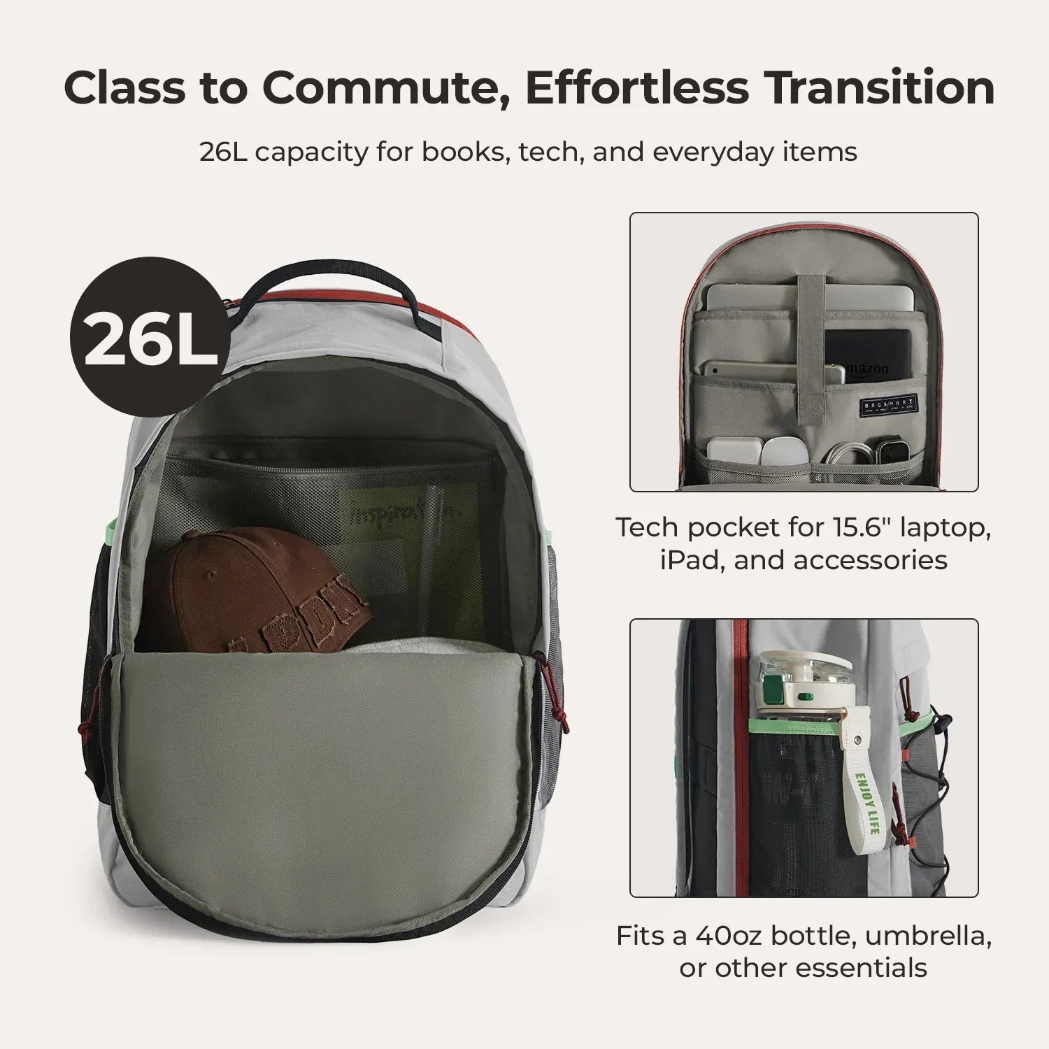 Focus 15.6" Laptop Backpack