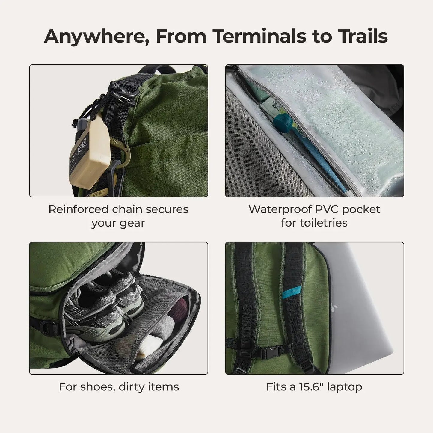 Paz 43L Duffle Backpack