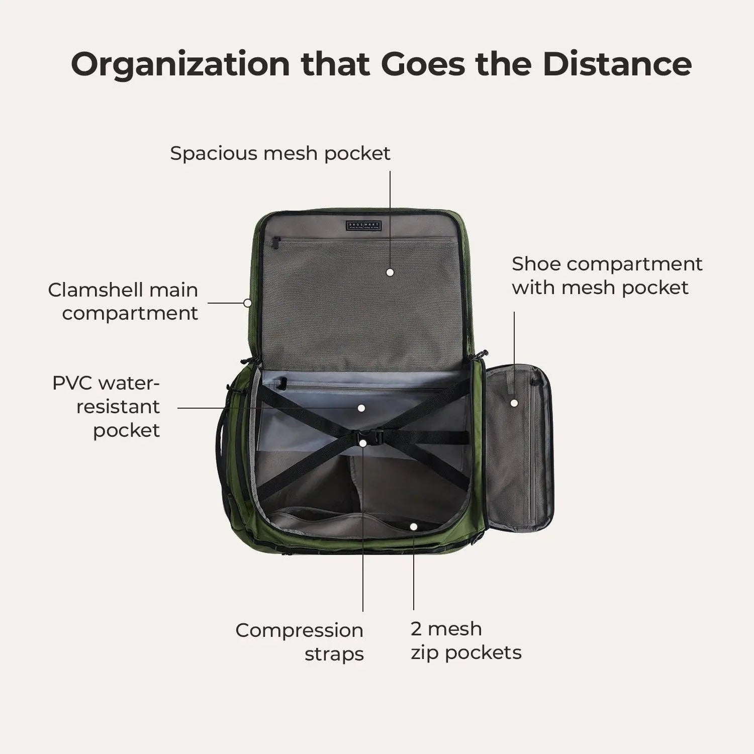 Paz 43L Duffle Backpack