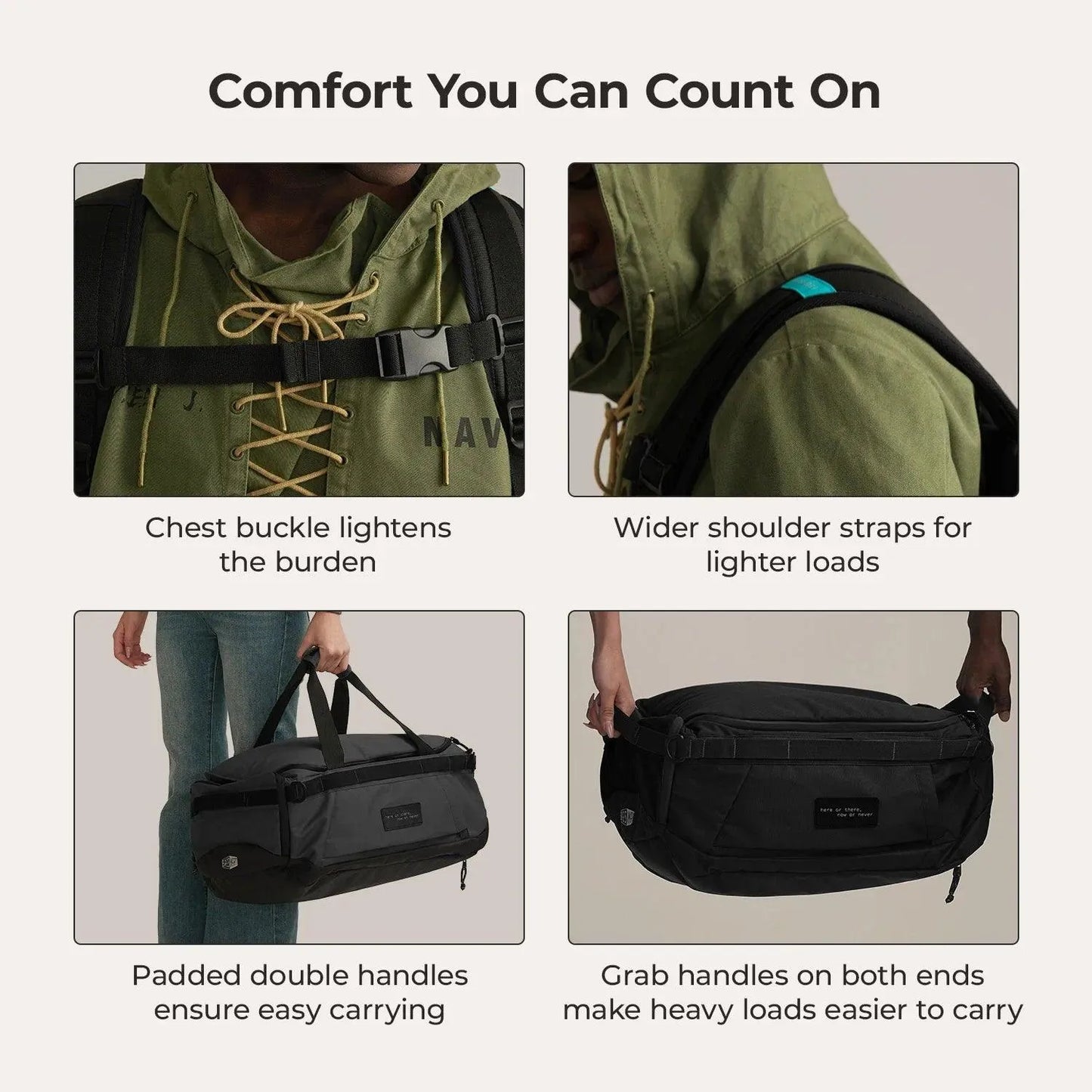 Paz 43L Duffle Backpack