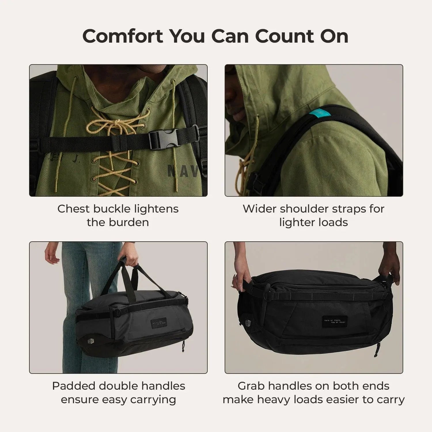 Paz 43L Duffle Backpack