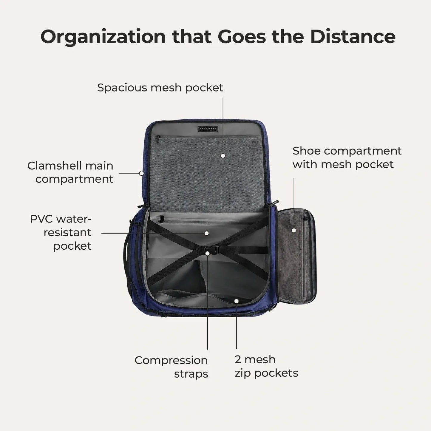 Paz 43L Duffle Backpack