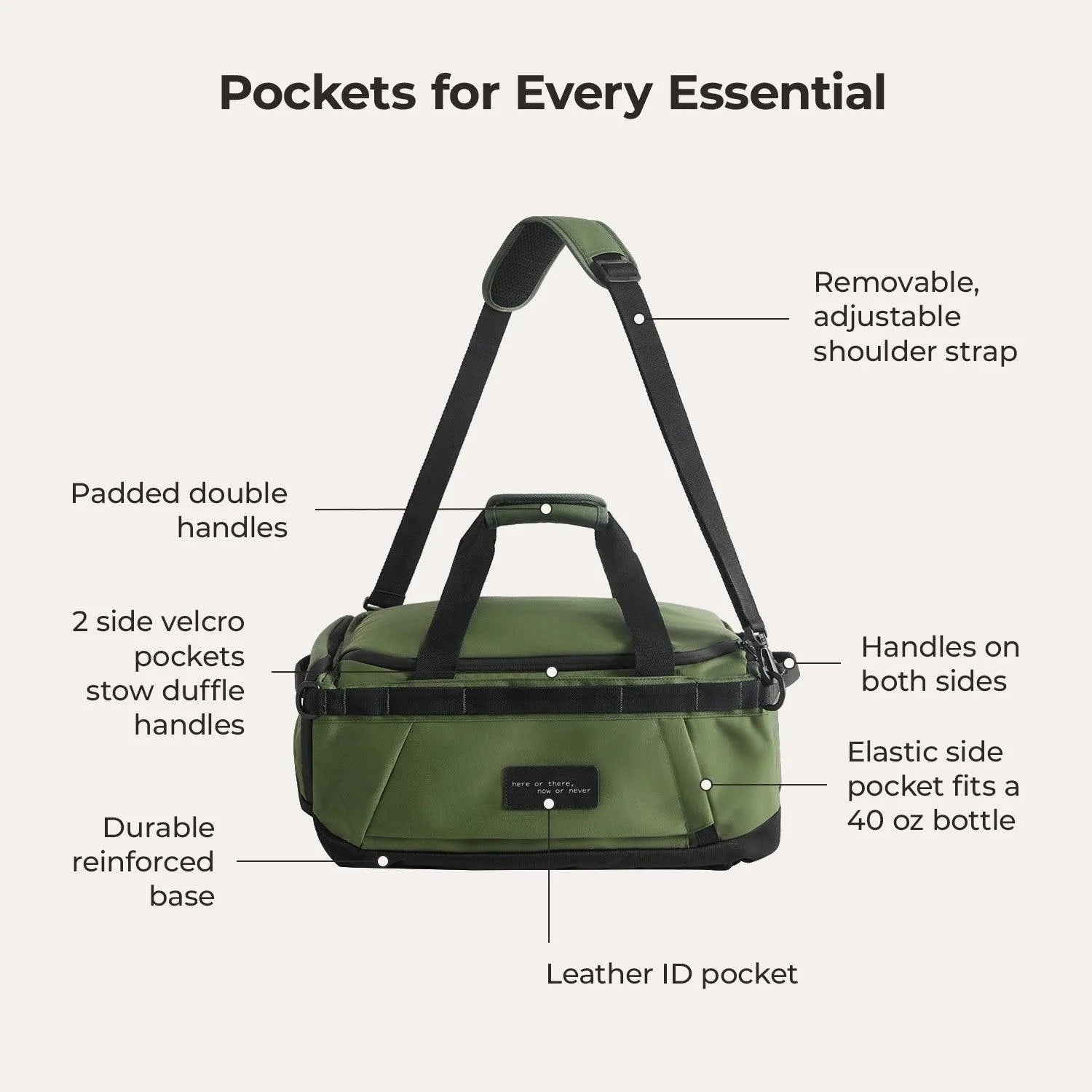 Paz 43L Duffle Backpack