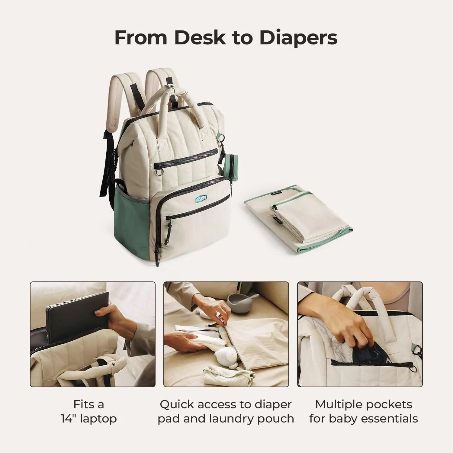 Paz 25L Diaper Backpack