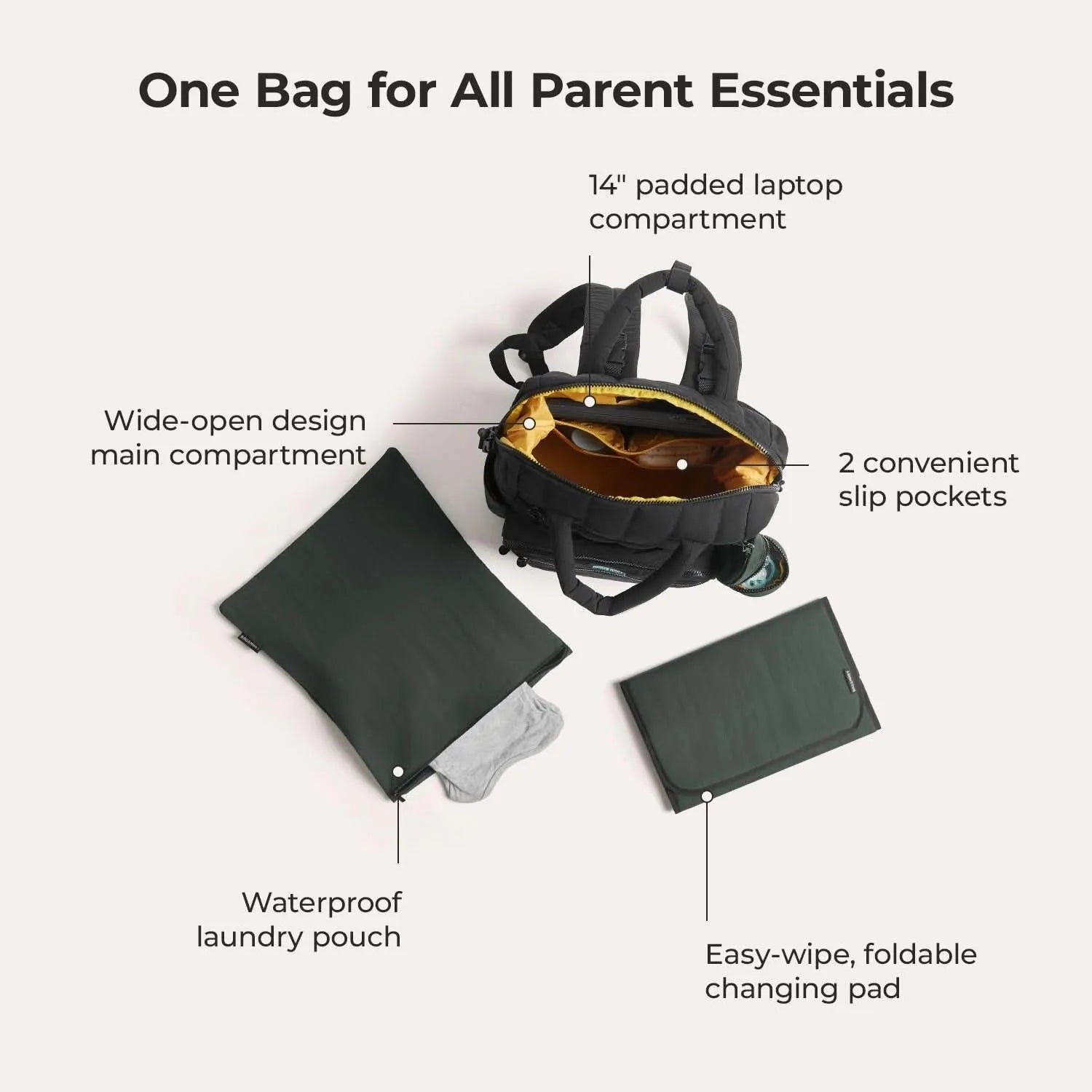 Paz 25L Diaper Backpack